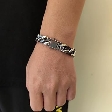 【極美品】キューバ ブレスレット B系 アクセサリー ブレスレット マイアミキューバン シルバー パヴェ